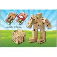 Hardwood Robot Cube Puzzle