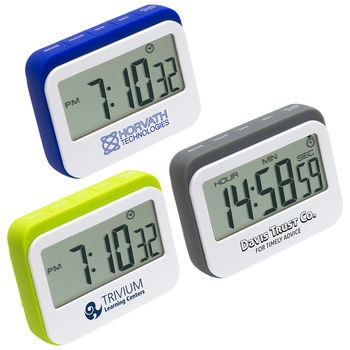 Soft Touch Widescreen Kitchen Timer/Clock