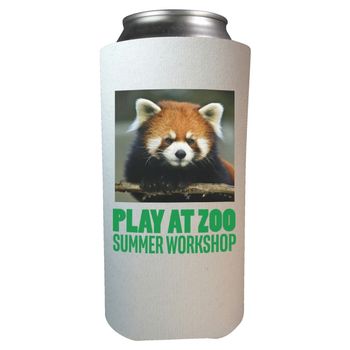 Tall Boy 16 oz Foam Collapsible Can Cooler with Full-Color Printing