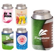 Foam Collapsible Can Cooler with Stock Designs Ready for your Logo Drop!