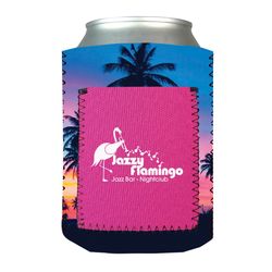 FOAM Can Cooler with Pocket and Full-Color Printing