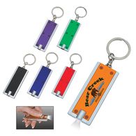 Rectangle Keychain with LED Light