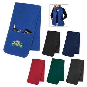 Ultra-Long 2-in-1 Fleece Winter Scarf with Pockets