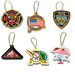 Small Custom Shape Acrylic Holiday Ornaments — up to 6 sq. inches with Full-Color Printing