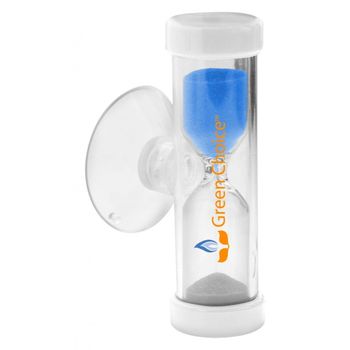 5-Minute Sand Timer with Suction Cup Encourages Shorter Shower Times