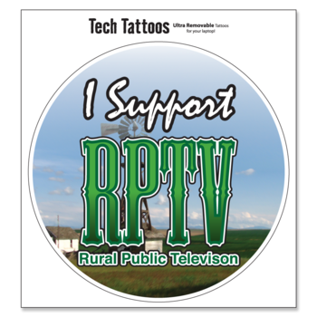 Tech Tattoo - 5.5" Round Decal for Technology Devices (Ultra Removable)