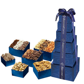6-Tier Decadence Gift Tower with 11 Different Sweet and Savory Treats