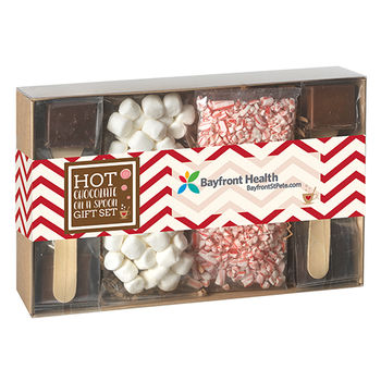 Hot Chocolate on a Spoon - 4 Pack with Marshmallows and Peppermint