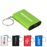 1000 mAh Emergency UL-Listed Power Bank with Keychain Attachment