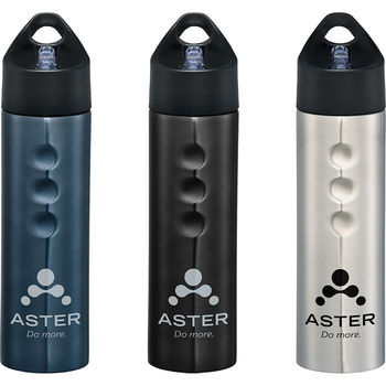 25 oz Stainless Steel Sports Bottle with Side Finger Grips