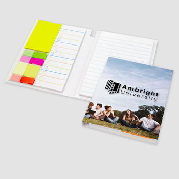 4.5" x 6.25" Journal with Post-it&reg; Notes and Flags