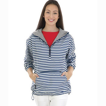 Charles River&reg; Ladies' Pullover Wind & Water-Resistant "Gotta Feel It" Lined Anorak Jacket  - Prints