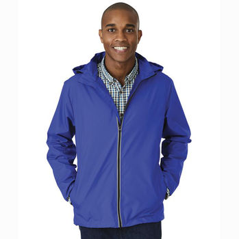 Charles River&reg; Adult Pack 'N Go Full-Zip Jacket with Reflective Trim on Zipper