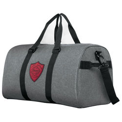 20" Snow Canvas Duffel Bag with Shoe Compartment and Faux-Leather Logo Patch (NFC Capable)