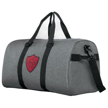 20" Snow Canvas Duffel Bag with Shoe Compartment and Faux-Leather Logo Patch (NFC Capable)