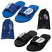 Solid Adult Slide Flip Flops in Mesh Bag 