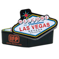Las Vegas Sign Shaped Tin Filled with Mints