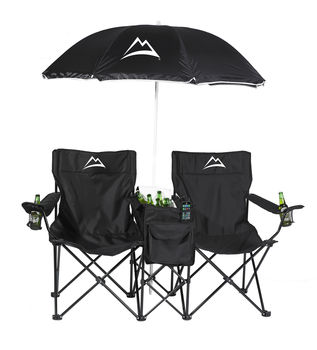 Sideline Vacation with 2 Chairs, Umbrella, Cooler and Speakers