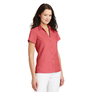 Ladies' Textured Camp Shirt