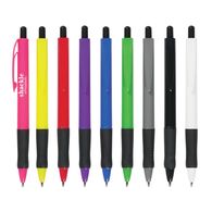 Colorful Ballpoint Pen with Rubber Grip