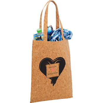 17" x 13" Real Cork Tote Bag with 10" Handles
