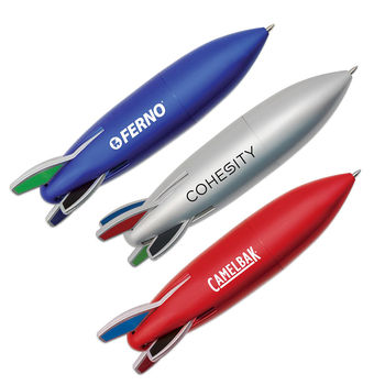 Four Color Rocket Shaped Pen