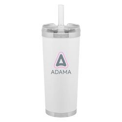 24 oz Hot/Cold Vacuum Insulated Tumbler with Silicone Straw