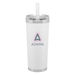 24 oz Hot/Cold Vacuum Insulated Tumbler with Silicone Straw
