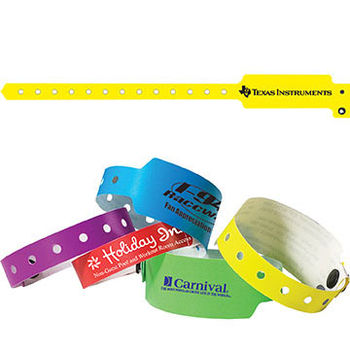 1" Plastic Event Wristbands are Stretch Resistant and Waterproof (Lasts 3-5 Days)