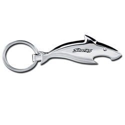 Metal Keychain Bottle Opener - Shark