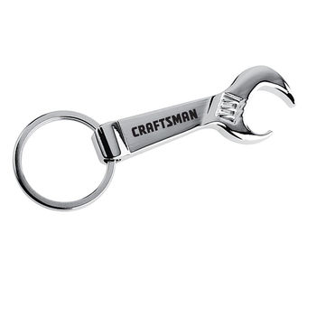 Keychain Bottle Opener - Silver Wrench