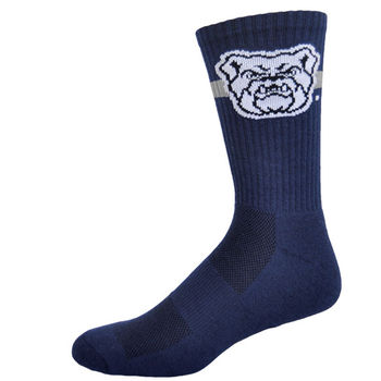 High Performance Moisture Wicking Crew Sock with Knit-In Logo - Made in USA