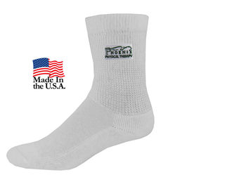 Athletic Crew Socks with Full Color Printed Applique (Fastest Ship)