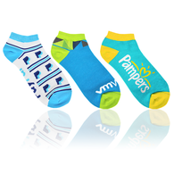 Pantone Color Matched Ankle Socks with Knit-In Logo (Longer Ship, Higher Mins)