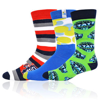 Pantone Color-Matched Athletic Sock with All-Over Knit-In Design - Overseas 