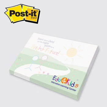Post-it® Notes - 3" x 4" - 50 Sheet with Full Color Printing