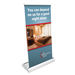 9" Wide TABLETOP Retractable Banner Single-Sided (No Changeable Graphics, 100 Retractions)