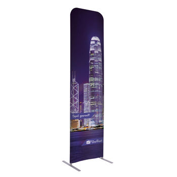 24" x 90" Lightweight, Easy to Assemble and Swap-Out 2-SIDED POLYESTER Banner/Wall Kit 