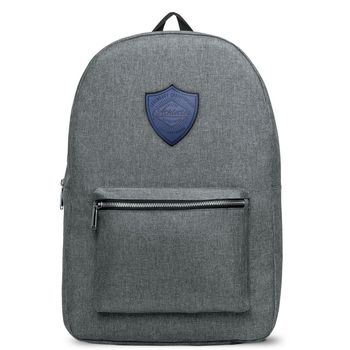 Classic Snow Canvas Backpack with Faux-Leather Logo Patch - Holds 15" Laptops (NFC Capable)