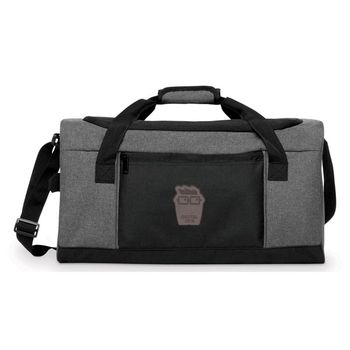 20" Snow Canvas Duffel Bag with Faux-Leather Logo Patch (NFC Capable)