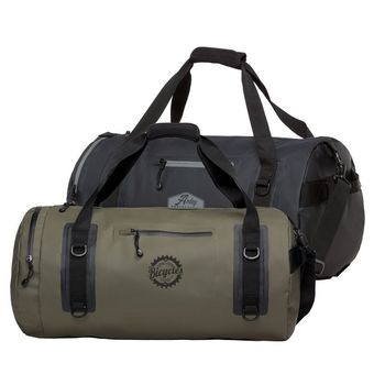 24" Water Resistant Duffel Bag with Faux-Leather Logo Patch (NFC Capable)