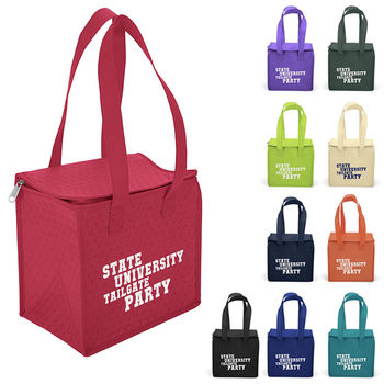 9" x 6" x 8" Flat-Top Thermal Insulated Tote