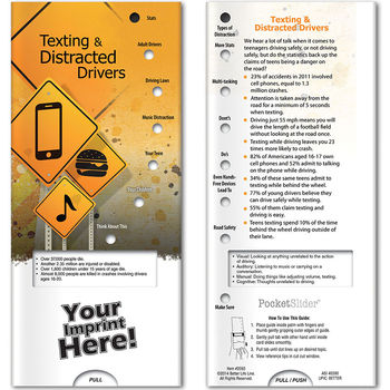 Texting & Distracted Drivers Pocket Slider Info Card