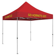10' Deluxe Steel Frame Square Event Tent with Full Color Printing on All 4 Valances *OR* Peaks and a 2-Year Warranty
