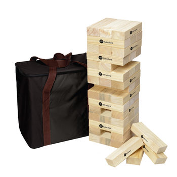 Ginormous Tumble Tower Game with Carrying Case and 54 Blocks Stands Over 5' Tall!