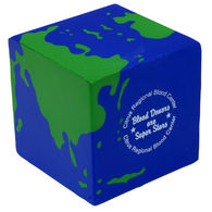 Earth Globe Cube Stress Reliever