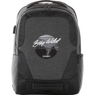 TSA Compliant Backpack with Built-In USB Port & Cable and RFID Side Pocket - Holds 17