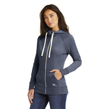 New Era&reg; Ladies Buttery Soft Sueded Cotton Full-Zip Hoodie