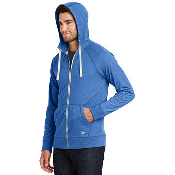 New Era&reg; Mens Buttery Soft Sueded Cotton Full-Zip Hoodie