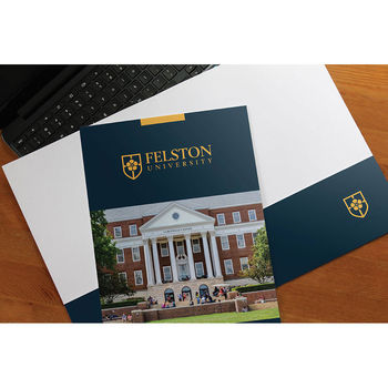 Glossy Pocket Folder with 3-Color Imprint